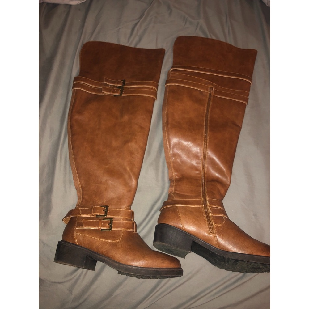 Over the knee wide calf wide fit boots